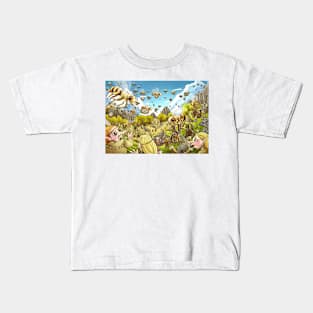 Battle Of The Bees Kids T-Shirt